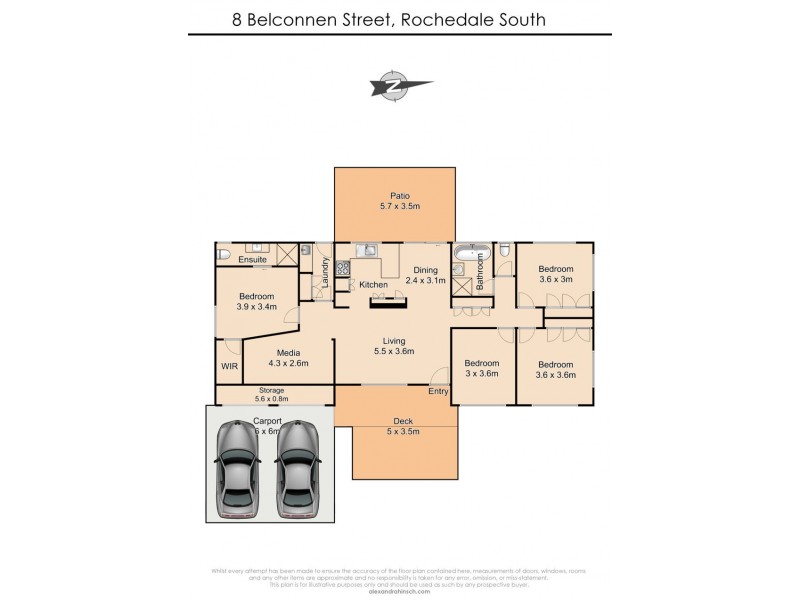 8 Belconnen Street, Rochedale South QLD 4123 Floorplan