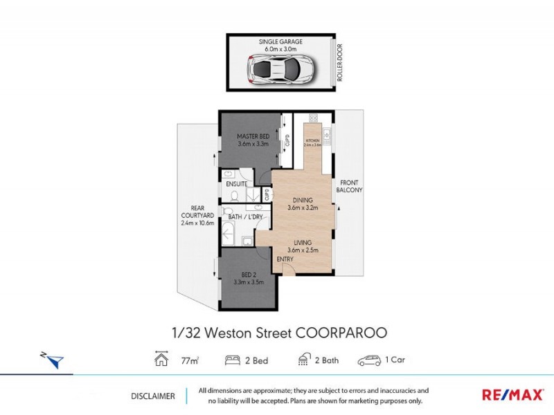 1 / 32 Weston Street, Coorparoo QLD 4151 Floorplan