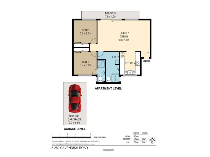 5/282 Cavendish Road, Coorparoo QLD 4151 Floorplan