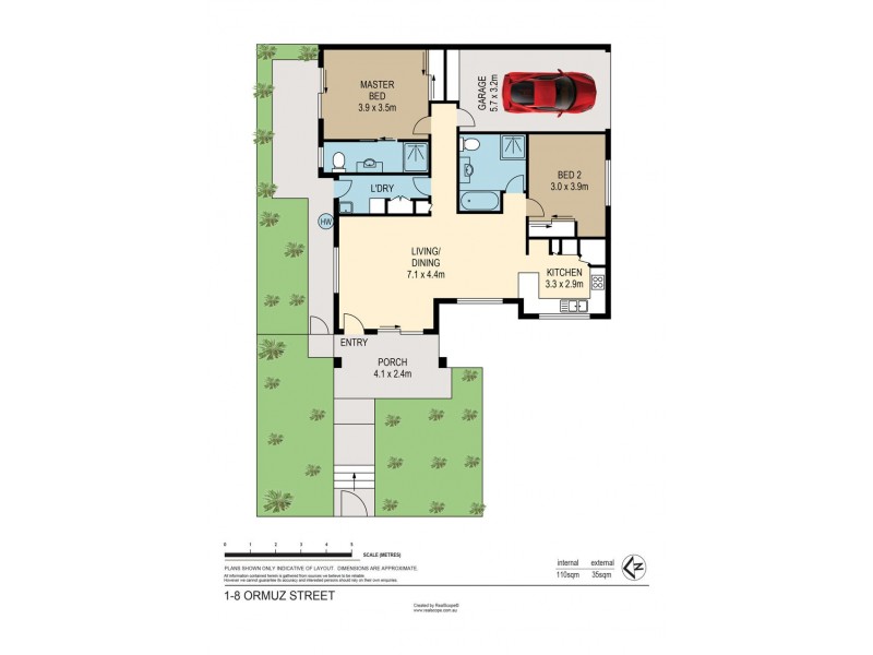 1/8 Ormuz Street, Carina Heights QLD 4152 Floorplan