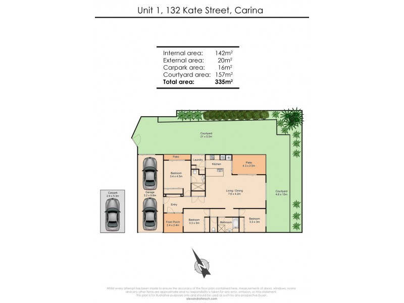 1/132 Kate Street, Carina QLD 4152 Floorplan