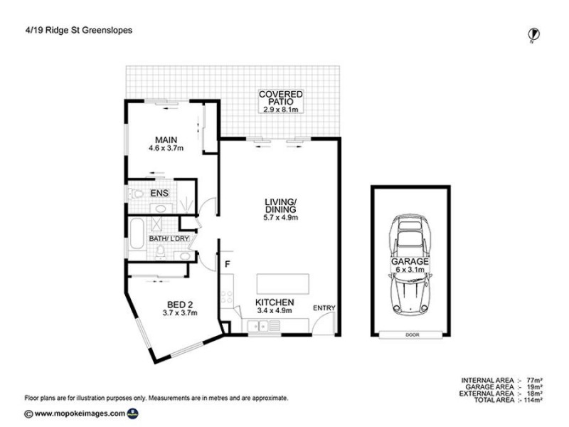 4/19 Ridge St, Greenslopes QLD 4120 Floorplan
