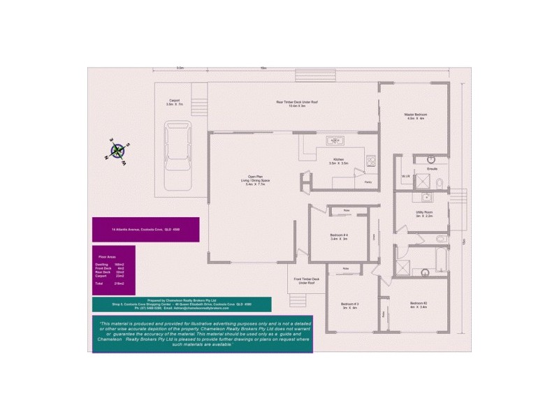 14 Atlantis Avenue, Cooloola Cove QLD 4580 Floorplan