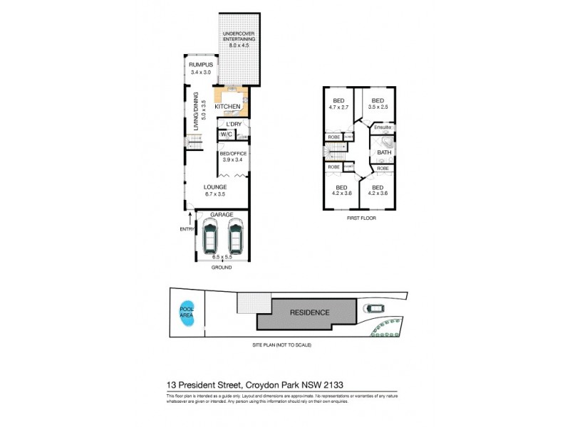 13 President Street, Croydon Park NSW 2133 Floorplan