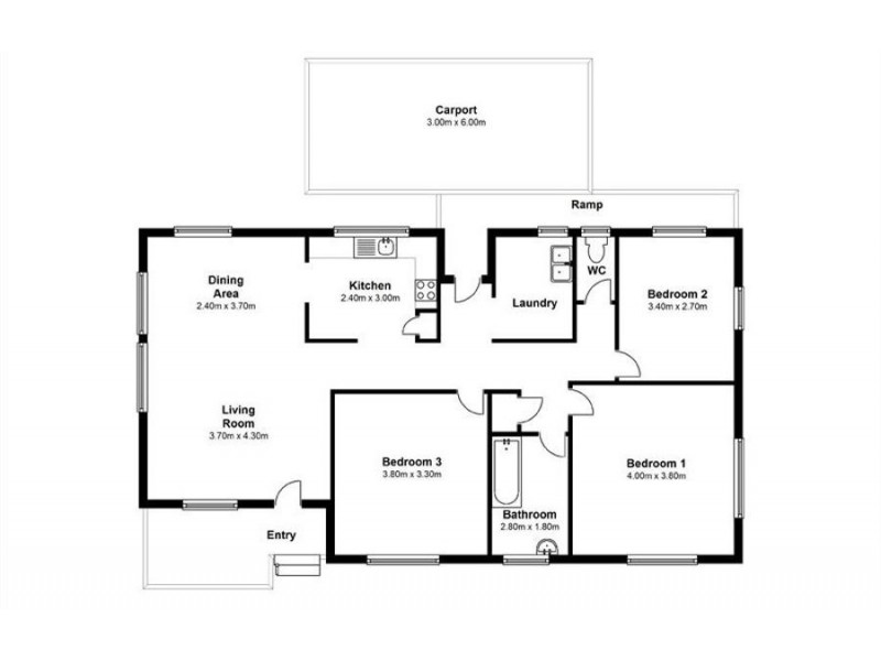 2 Arkins Crescent, Goodna QLD 4300 Floorplan