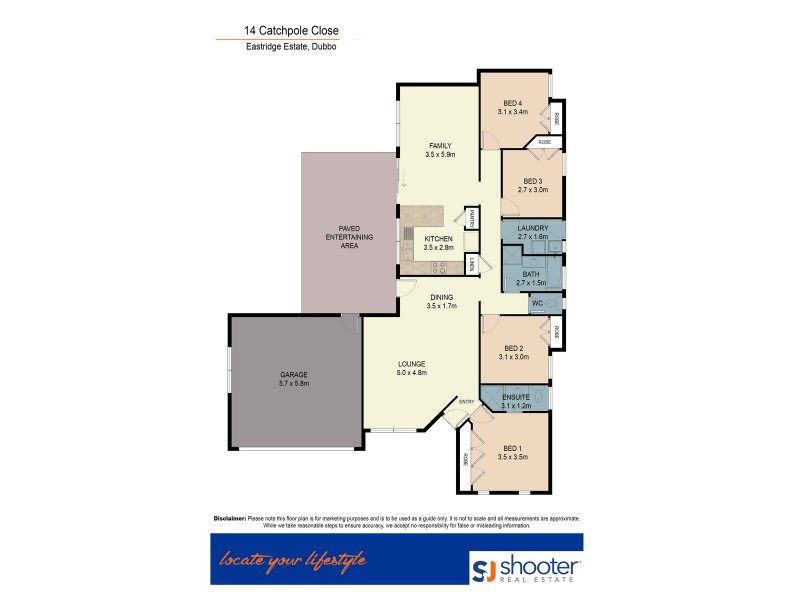 14 Catchpole Close, Dubbo NSW 2830 Floorplan
