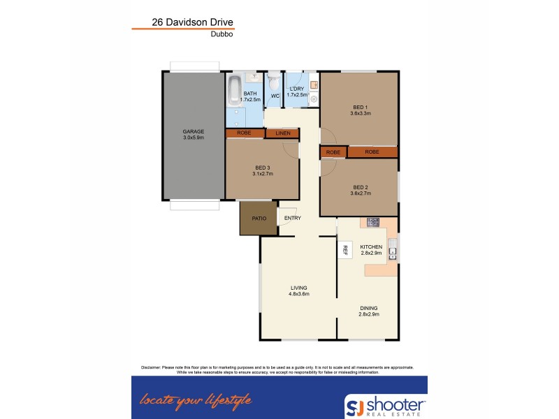 26 Davidson Drive, Dubbo NSW 2830 Floorplan