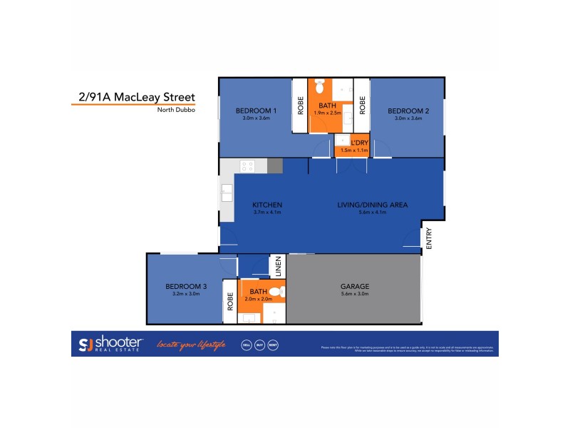 2/91A Macleay Street, Dubbo NSW 2830 Floorplan