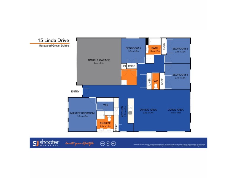 15 Linda Drive, Dubbo NSW 2830 Floorplan