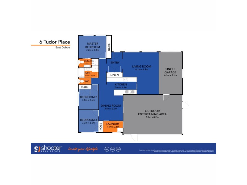 6 Tudor Place, Dubbo NSW 2830 Floorplan