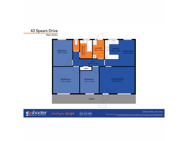 43 Spears Drive, Dubbo NSW 2830 Floorplan
