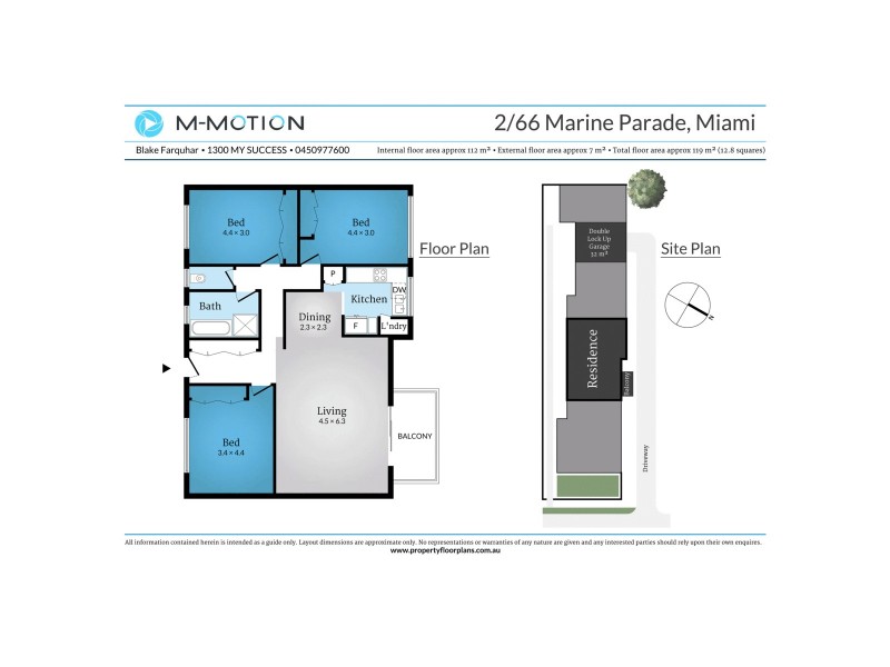 2/66 Marine Parade, Miami QLD 4220 Floorplan