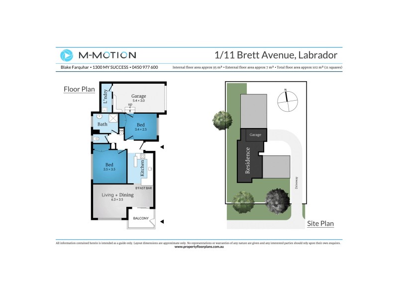 1/11 Brett Avenue, Labrador QLD 4215 Floorplan