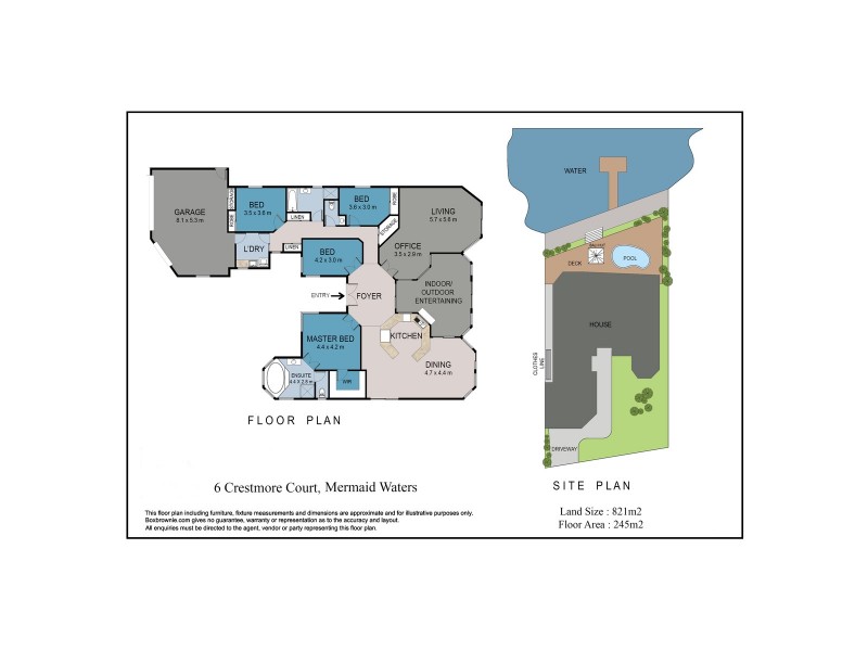 6 Crestmore Court, Mermaid Waters QLD 4218 Floorplan
