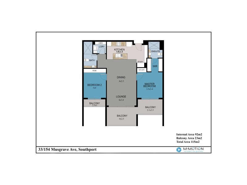 33/154 Musgrave Avenue, Southport QLD 4215 Floorplan