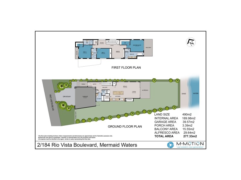 2/184 Rio Vista Boulevard, Mermaid Waters QLD 4218 Floorplan