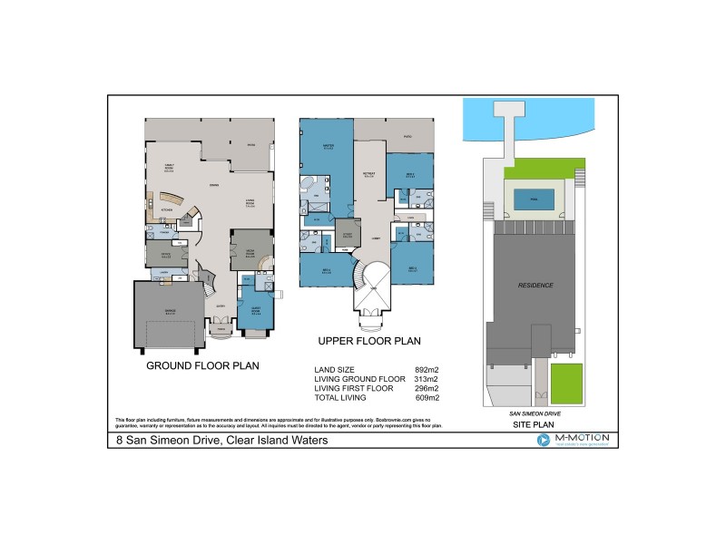 8 San Simeon Drive, Clear Island Waters QLD 4226 Floorplan