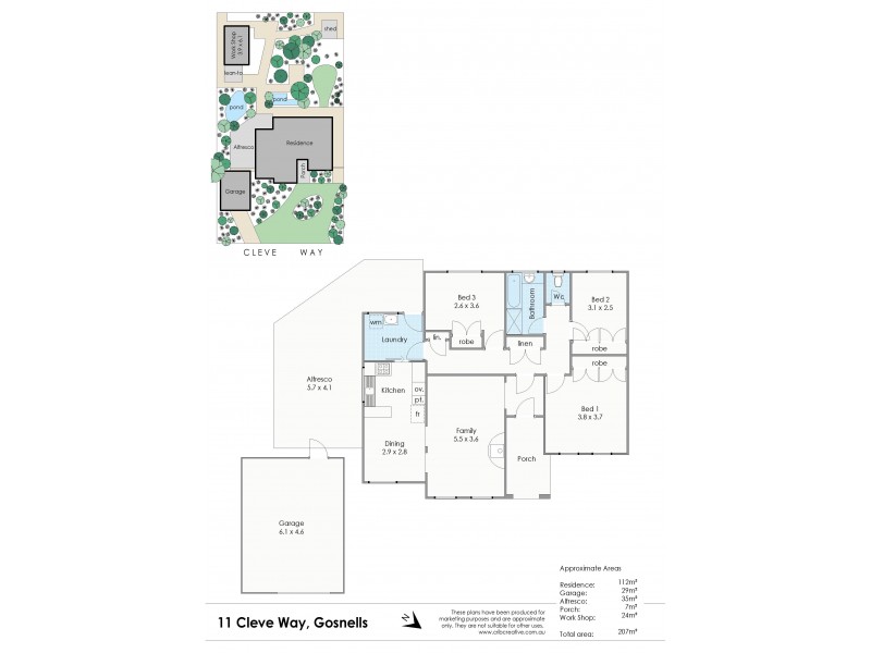 11 Cleve Way, Gosnells WA 6110 Floorplan