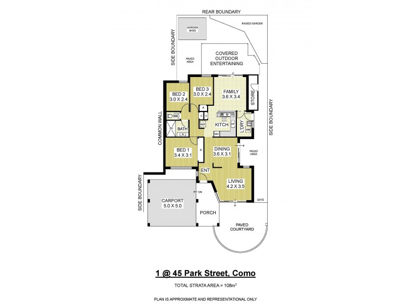 1/45 Park Street, Como WA 6152 Floorplan