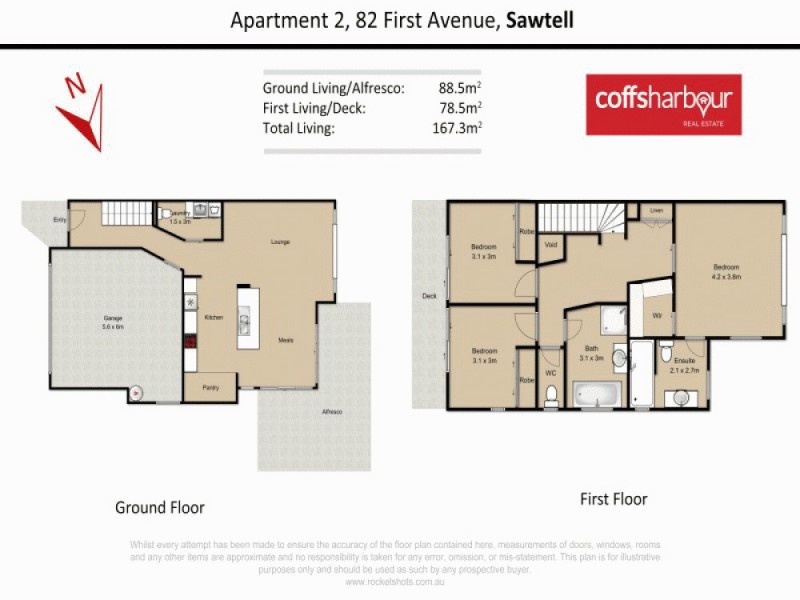 Unit 2 / 82 First Avenue, Sawtell NSW 2452 Floorplan