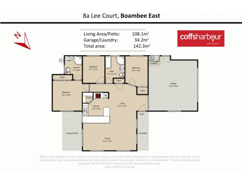 8A Lee Court, Boambee East NSW 2452 Floorplan