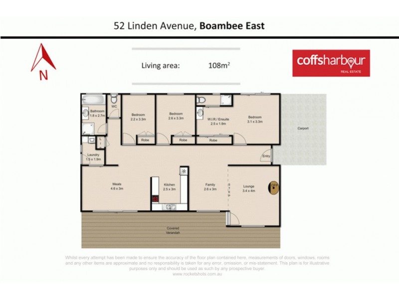 52 Linden Avenue, Boambee East NSW 2452 Floorplan
