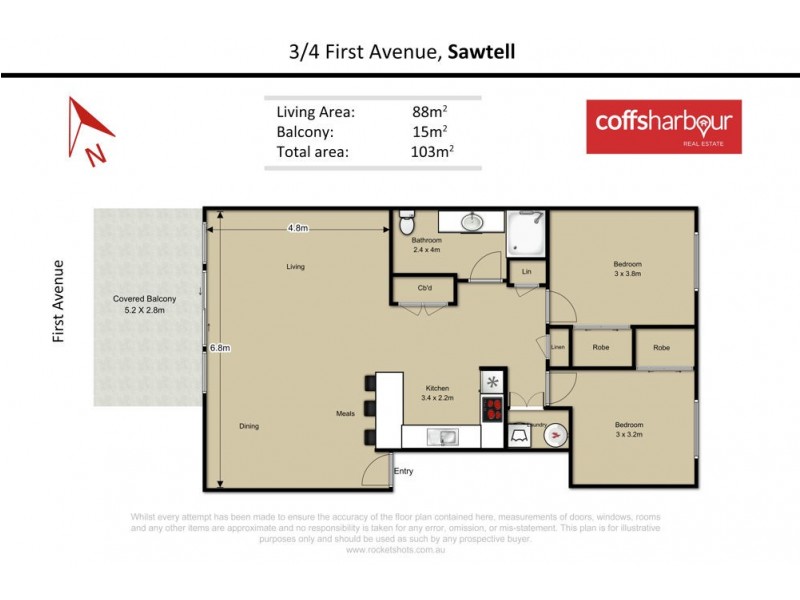 3/4 First Avenue, Sawtell NSW 2452