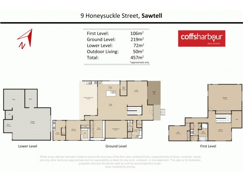 9 Honeysuckle Street, Sawtell NSW 2452 Floorplan