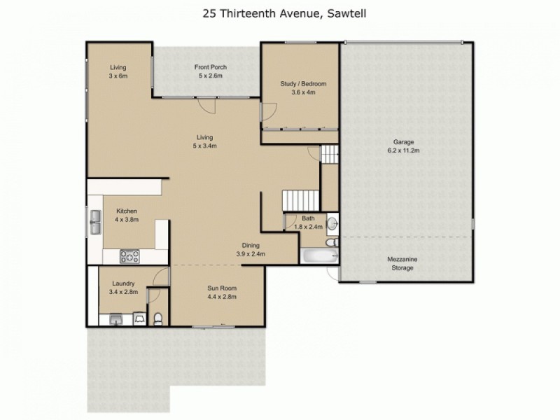 25 Thirteenth Avenue, Sawtell NSW 2452 Floorplan