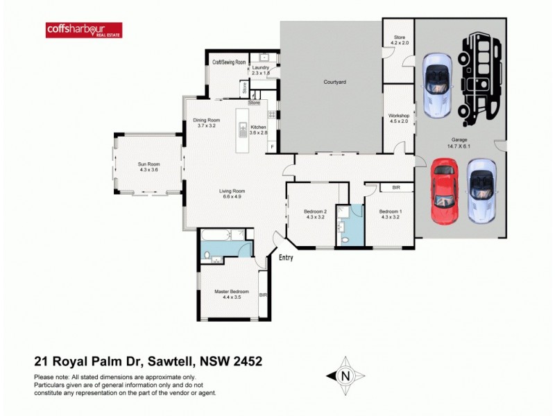 21 Royal Palm Drive, Sawtell NSW 2452 Floorplan