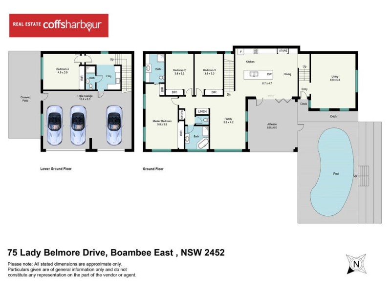 75 Lady Belmore Drive, Boambee East NSW 2452 Floorplan