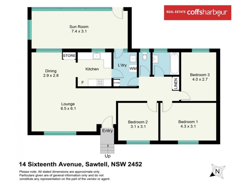 14 Sixteenth Avenue, Sawtell NSW 2452 Floorplan
