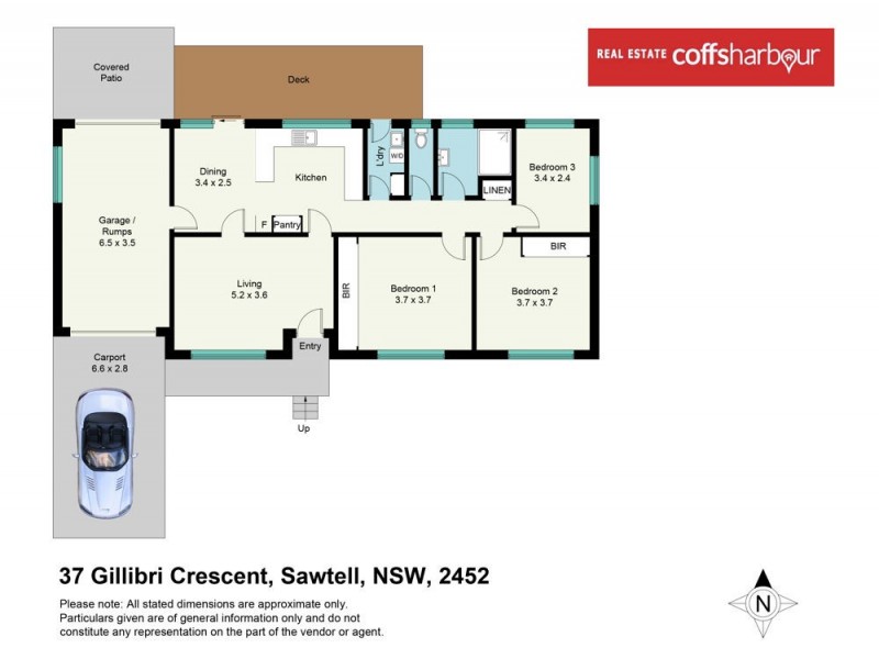 37 Gillibri Crescent, Sawtell NSW 2452 Floorplan