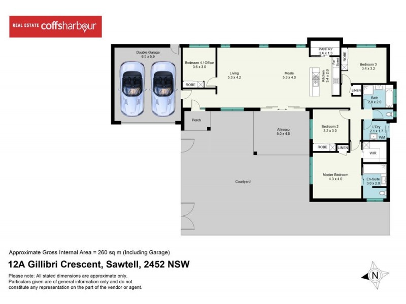 12A Gillibri Crescent, Sawtell NSW 2452 Floorplan