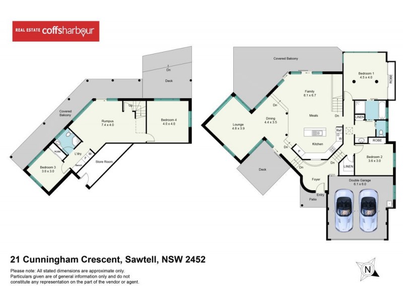 21 Cunningham Crescent, Sawtell NSW 2452 Floorplan