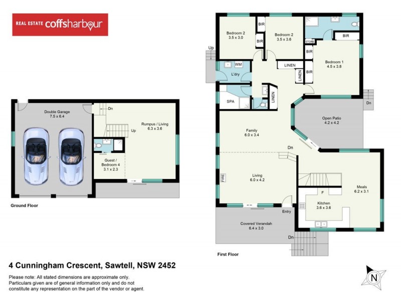 4 Cunningham Crescent, Sawtell NSW 2452 Floorplan