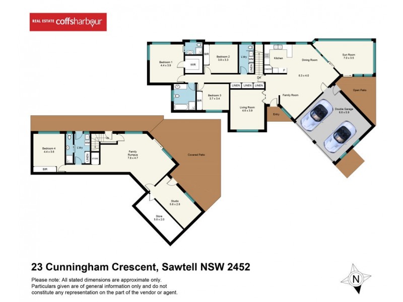 23 Cunningham Crescent, Sawtell NSW 2452 Floorplan