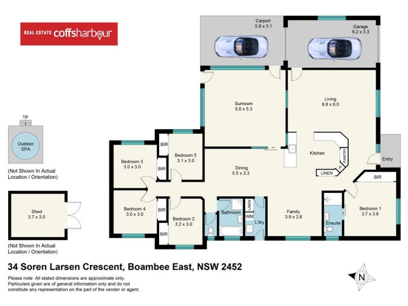 34 Soren Larsen Crescent, Boambee East NSW 2452 Floorplan