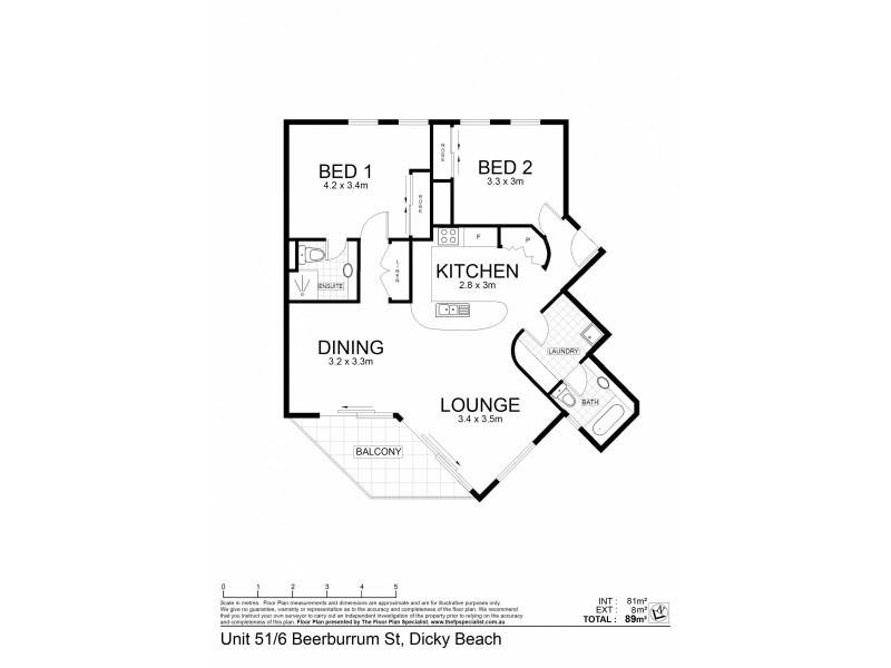51/6 Beerburrum Street, Dicky Beach QLD 4551 Floorplan
