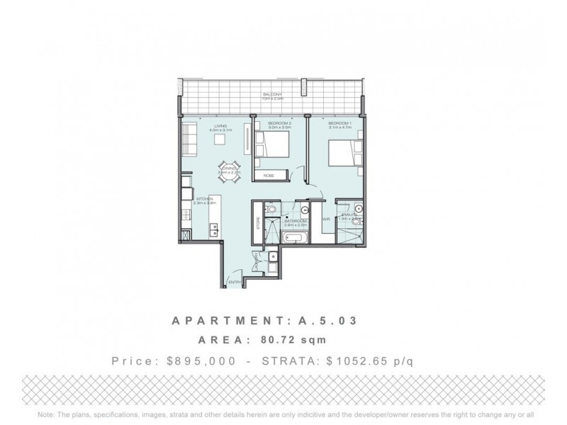A.5.03/50-52 William Street, Port Macquarie NSW 2444 Floorplan