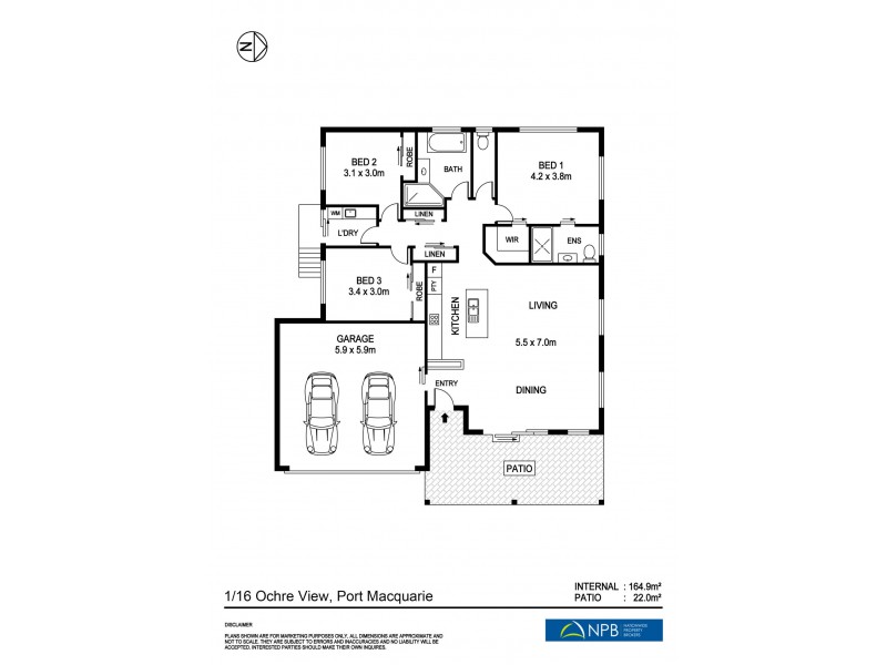 1/16 Ochre View, Port Macquarie NSW 2444 Floorplan