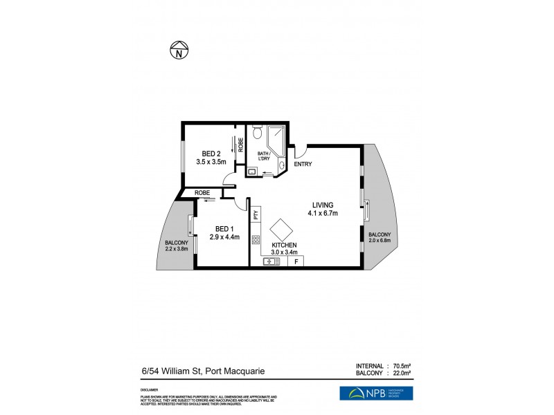 6/54 William Street, Port Macquarie NSW 2444 Floorplan