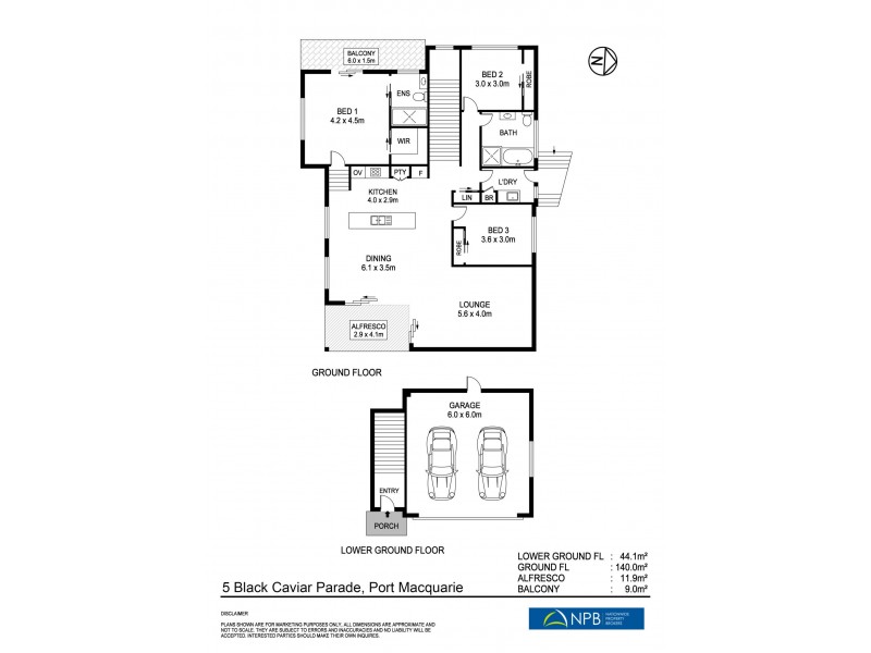 5 Black Caviar Parade, Port Macquarie NSW 2444 Floorplan