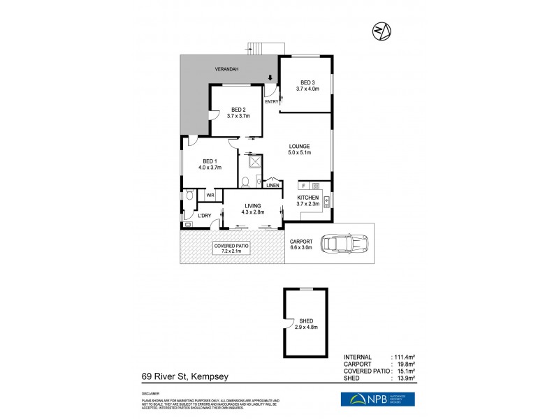 69 River street, West Kempsey NSW 2440 Floorplan