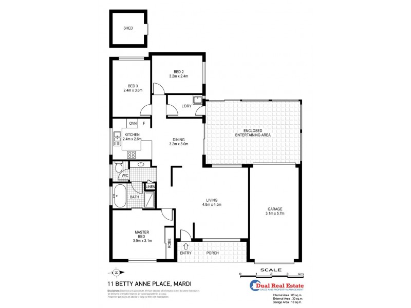 11 Betty Anne place, Mardi NSW 2259 Floorplan