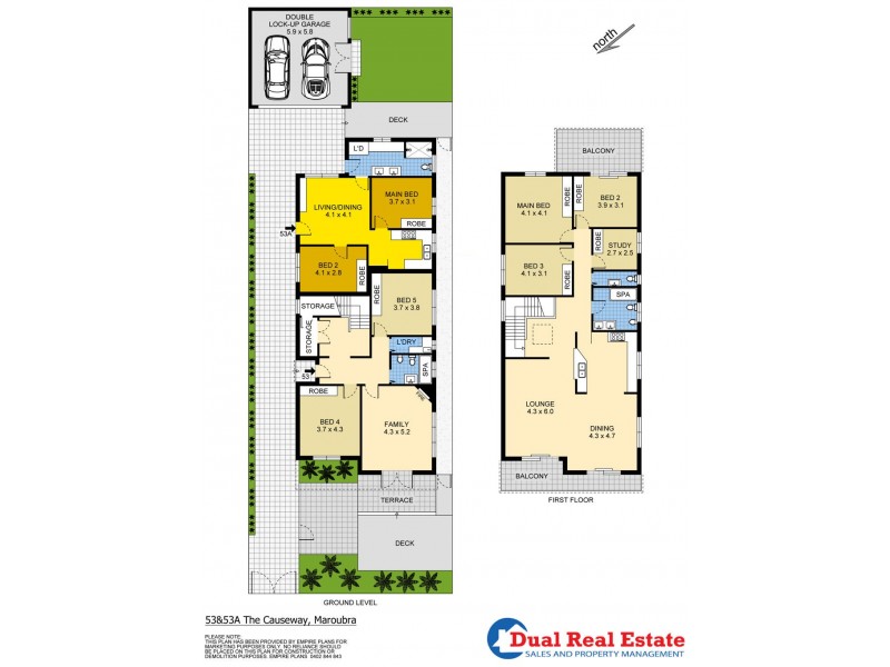 53 & 53A The Causeway, Maroubra NSW 2035 Floorplan