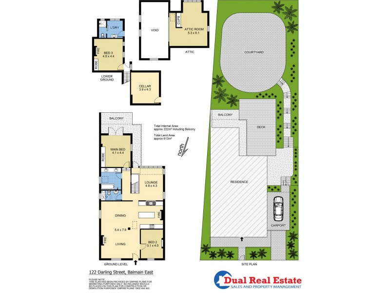 122 Darling Street, Balmain East NSW 2041 Floorplan