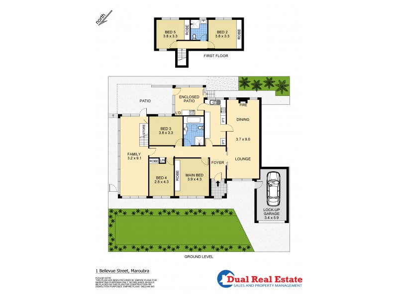 1 Bellevue street, Maroubra NSW 2035 Floorplan