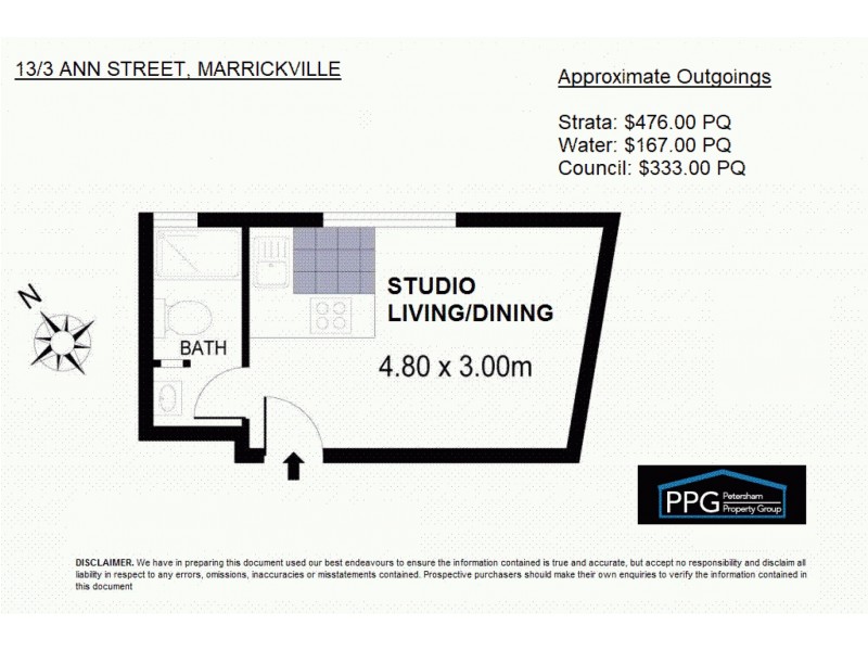 13/3 Ann St, Marrickville NSW 2204 Floorplan