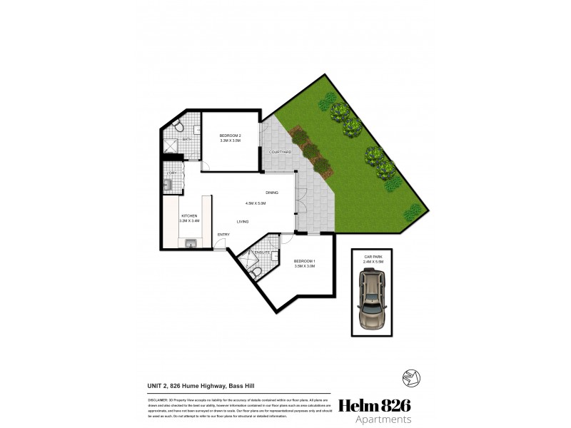 2/826 Hume Hwy, Bass Hill NSW 2197 Floorplan